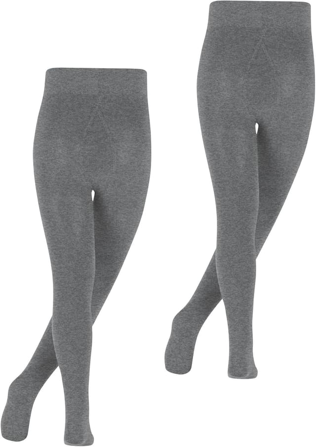 Detalle 2 de FALKE Unisex Kids Family 2-Pack Breathable Cotton Tights