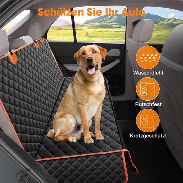 Detalle 2 de JOEJOY Coperta per sedile posteriore auto impermeabile e antigraffio per cani