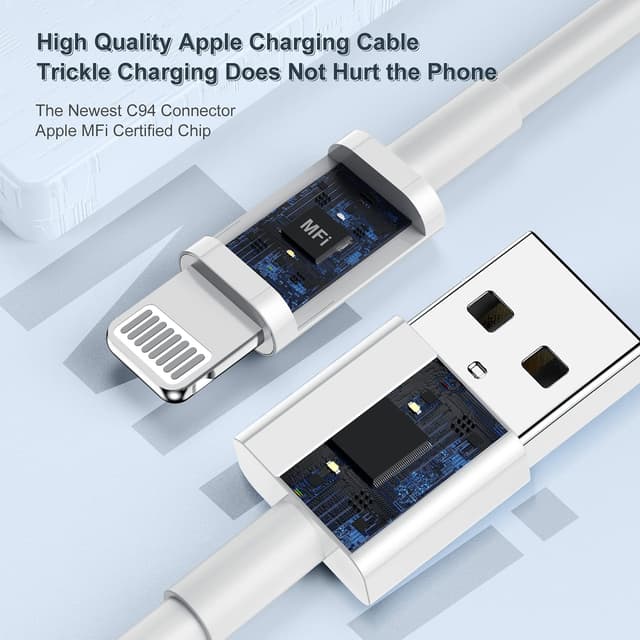 Detalle 2 de iPhone Charger Cable 1M 3Pack MFi Certified