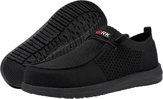 Detalle de LARNMERN Steel Toe Loafers Women Lightweight