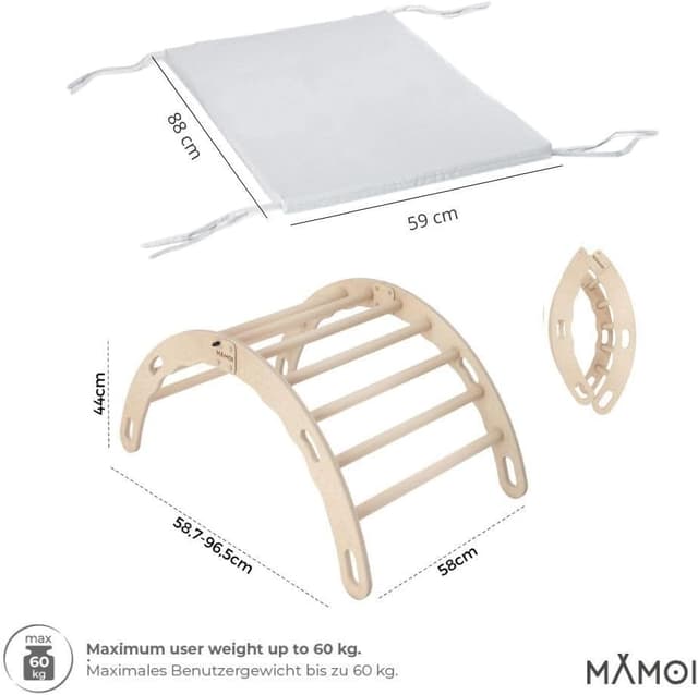 Detalle 2 de MAMOI Palestra Bambini Arrampicata con Tappetino