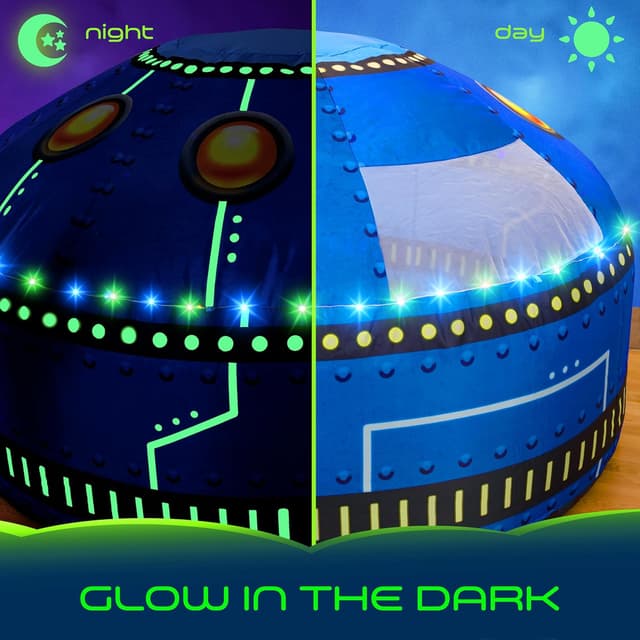 Detalle 2 de Winston & Olive Glowing UFO Aerodome with LED Lights & UFO Sound Button (Fan Not Included)