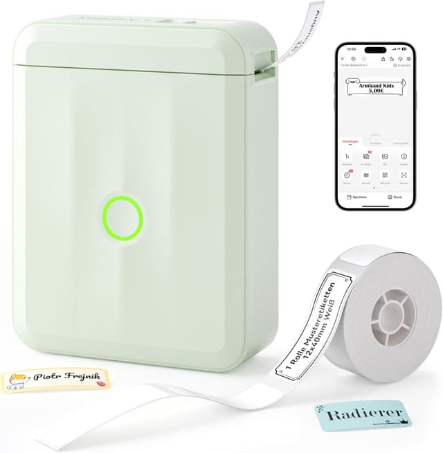 Detalle de NIIMBOT D110 Mini Etikettendrucker mit Bluetooth