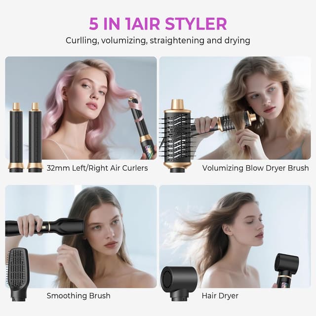 Thumbnail 3 de Neue Airstyler 5 in 1 Hairstyler Set 1000W