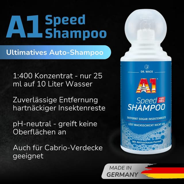 Detalle 2 de Dr. Wack A1 Speed Shampoo 500 ml
