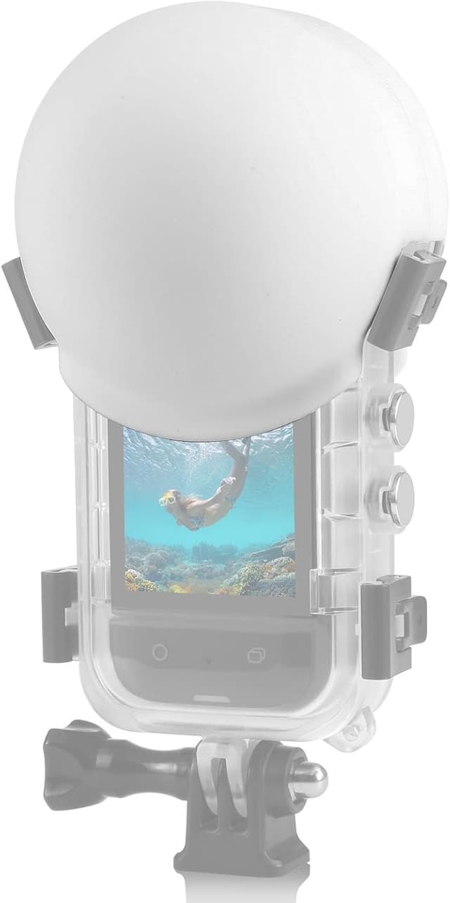 Detalle de PULUZ Objektivabdeckung für Insta360 X5 im Invisible Dive Case (Unterwasser, wasserdicht)