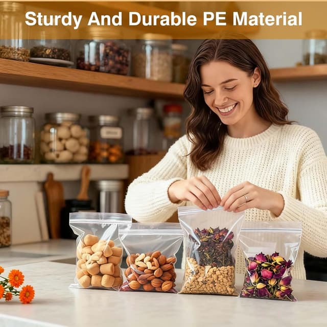 Thumbnail 4 de OTraki 500 Unidades Bolsas Zip 5 tamaños