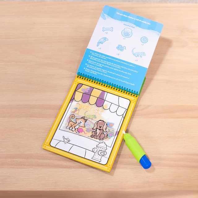 Detalle 2 de Melissa & Doug Water Wow Malbuch Tiere