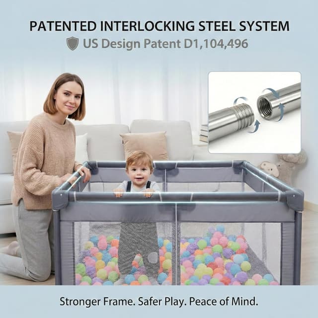 Thumbnail 2 de Orian Baby Playpen 50x50