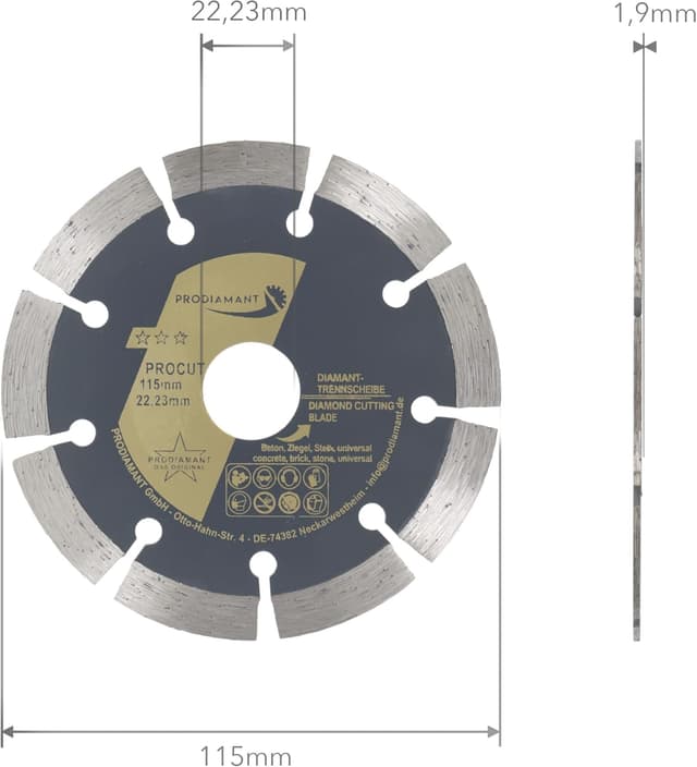 Thumbnail 2 de PRODIAMANT disco diamantato 115 mm 🛠