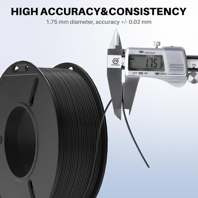 Detalle de ELEGOO 250g PLA Plus Filament Bundle (1.75mm) – 8 Colours with ±0.02mm accuracy