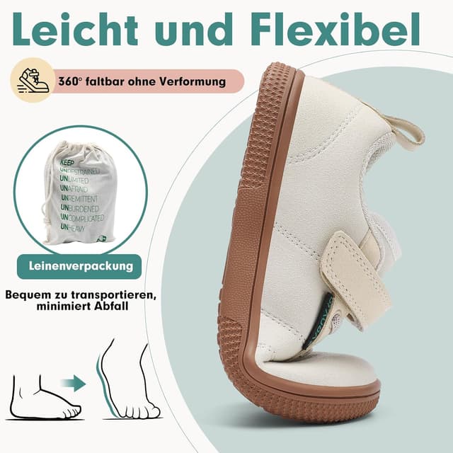 Thumbnail 6 de SAGUARO Barfußschuhe Kinder Outdoor mit breiter Zehenbox und Klettverschluss (Gr. 25–35)