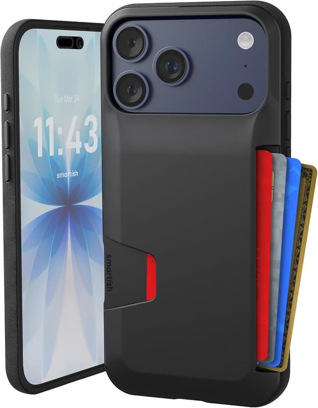 Detalle de Smartish iPhone 17 Pro Max Wallet Case 6ft drop test