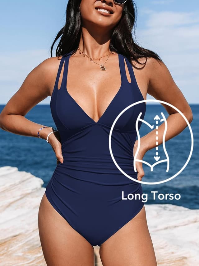 Thumbnail 1 de CUPSHE Maillot de bain une pièce Col en V profond