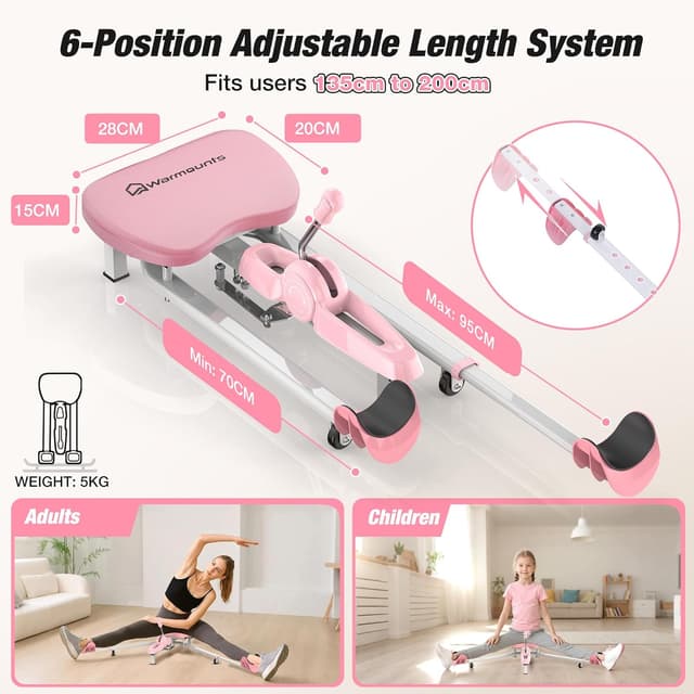 Detalle 2 de WARMOUNTS Split Machine (Split Stretcher) – Adjustable leg stretcher up to 0–190° with 150kg steel frame