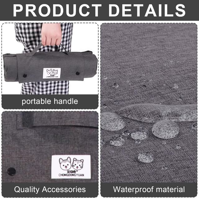 Thumbnail 2 de Jinfanshurich Hundedecke unterwegs 70×50 cm