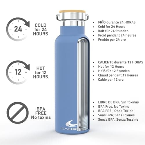 Detalle 2 de Daikoku Botella Acero Inoxidable 500 ml 🚰