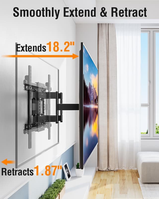 Detalle 2 de ELIVED Heavy Duty Full Motion TV Wall Mount (50–110 inch, up to 250 lbs, VESA up to 800x600mm)