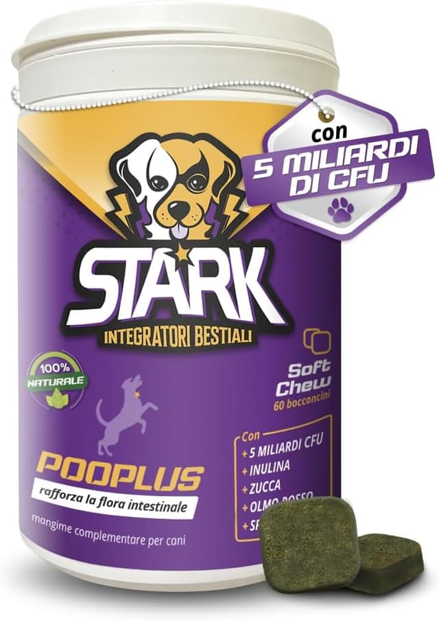 Detalle de Probiotici per cani Pooplus Pooplus 60 bocconcini da 180 g con prebiotici e inulina