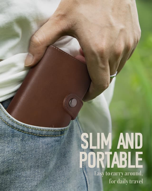 Detalle 1 de MYSHION Mens Wallet with Coin Pocket 11-card đź§ľ