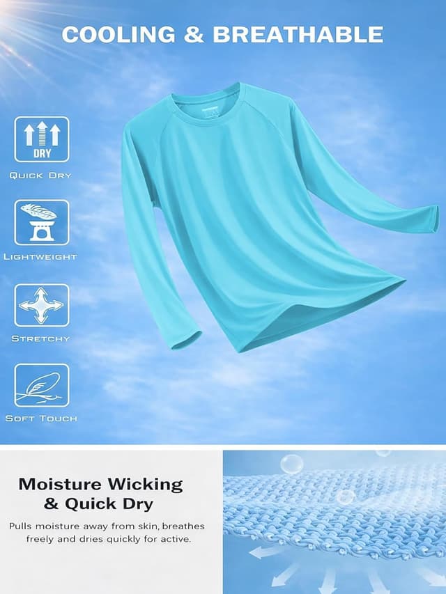 Detalle de SMENG UV UPF 50+ Long Sleeve Tee