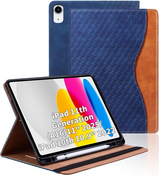 Thumbnail 6 de Vkooer Schutzhülle für iPad A16 (11. Generation 2025) / iPad 10 (10,9 Zoll) mit Pencil-Halter, Dunkelgrün