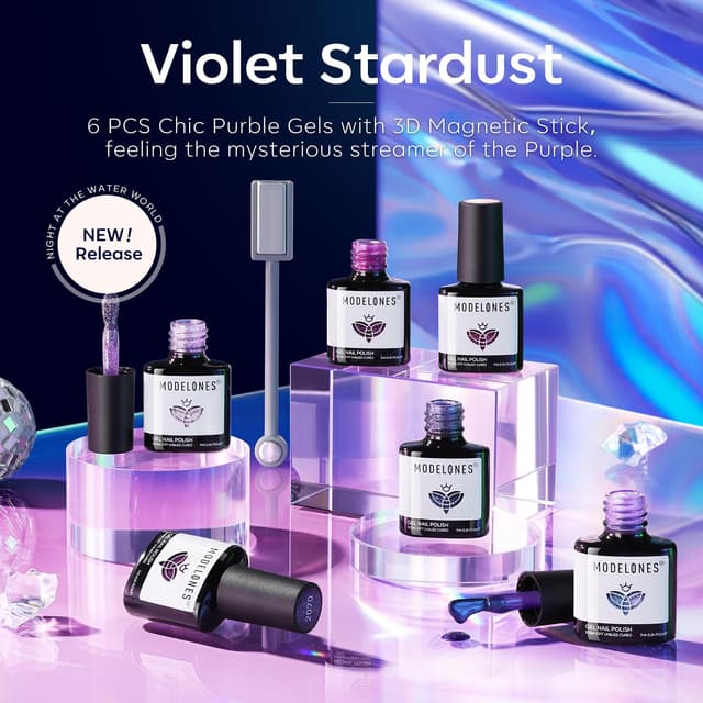 Thumbnail 4 de modelones Gel Nail Polish Set 6 Colors