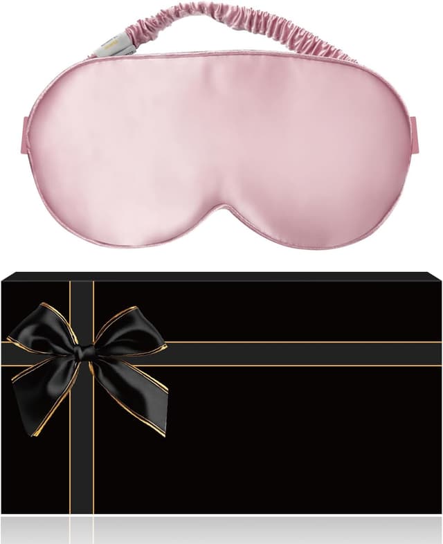 Imagen de YUNCHI Schlafmaske Seide 19 Momme Rosa en OfertitasTOP