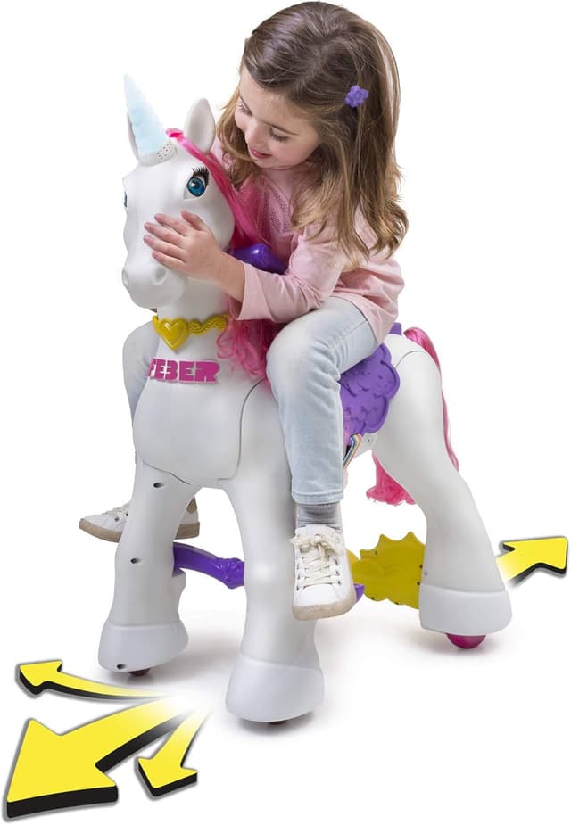 Detalle 2 de FEBER My Lovely Unicorn 12V, Mascota Electrónica, Blanco🦄