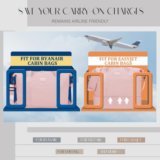 Detalle 2 de Hayayu cabin bag for Ryanair 40x30x20