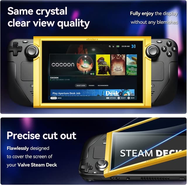 Detalle de ivoler Schutzfolie Steam Deck 2er-Pack
