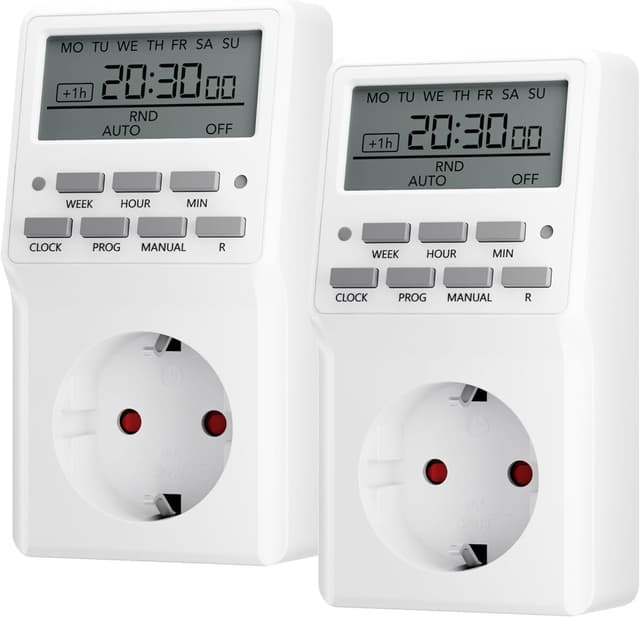 Detalle de HBN Wochenzeitschaltuhr 20 Schaltprogramme bis 3680 W