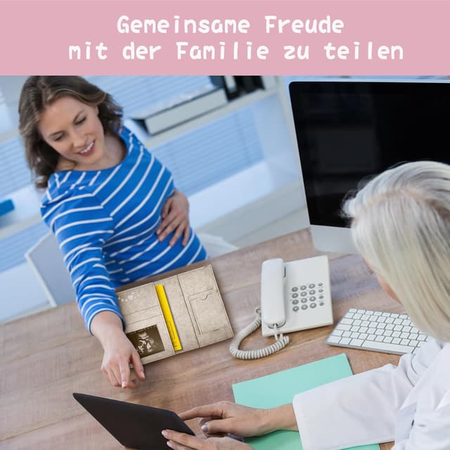 Detalle 2 de Marvelights Mutterpasshülle Filz für Mutterpass und Impfpass – Geschenk