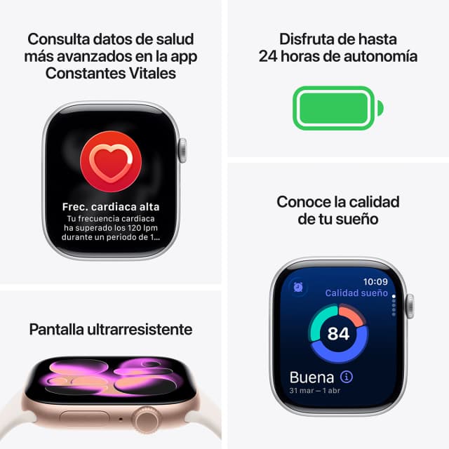 Thumbnail 2 de Apple Watch Series 11 GPS 46 mm Aluminio oro rosa con correa rosa rubor ⌚