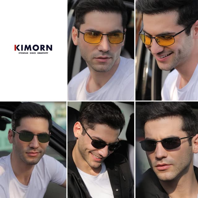 Thumbnail 1 de Kimorn Polarisierte Sonnenbrille K0535 Retro Herren