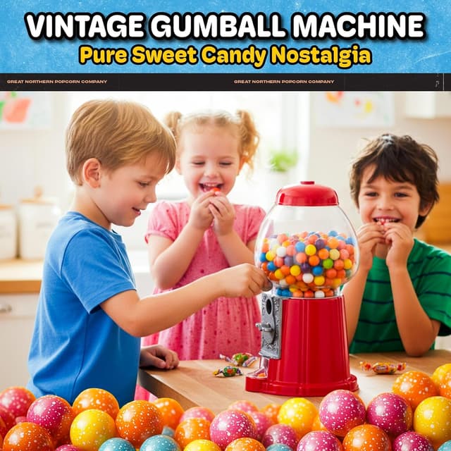 Thumbnail 6 de Great Northern Vintage Gumball Machine 11