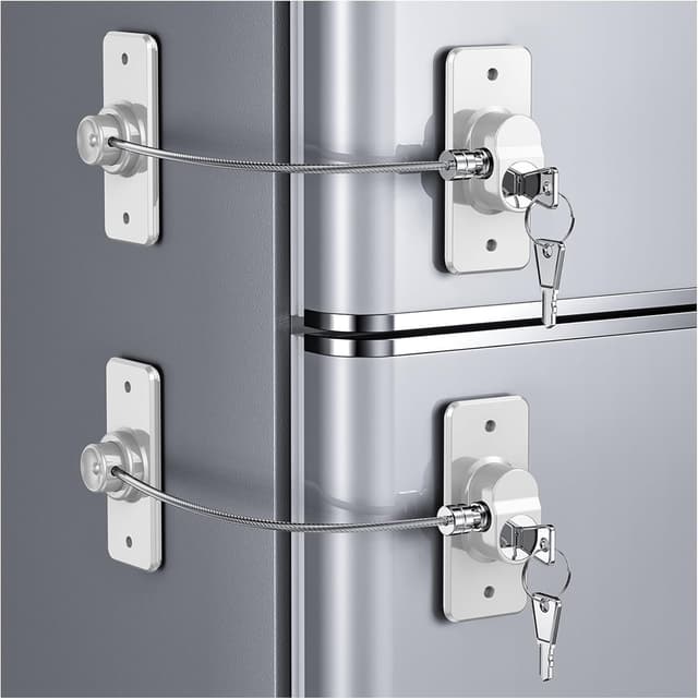 Thumbnail 6 de 2 Pack Refrigerator Locks with Keys 2️⃣ 🔒