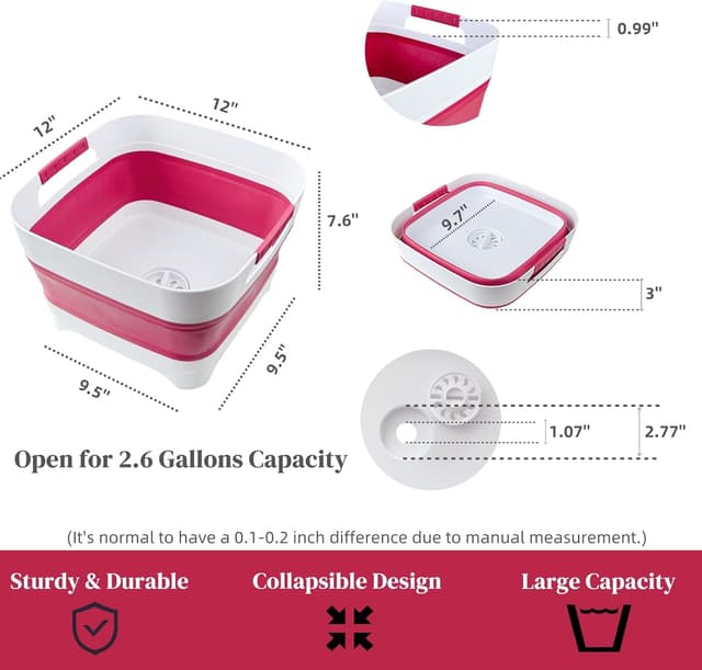 Detalle de GIMWA 2.6 Gal collapsible camping sink