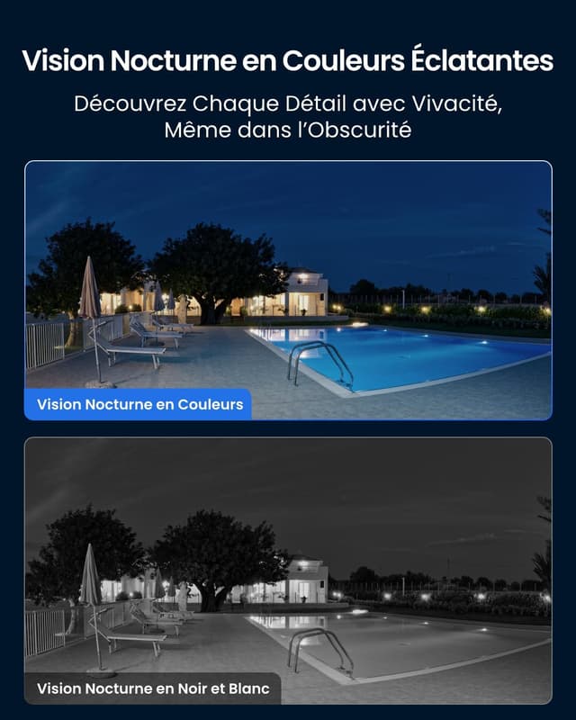 Detalle de Reolink Caméra Extérieure PTZ 4K E1 Outdoor S — suivi automatique, rotation 355° et vision nocturne couleur