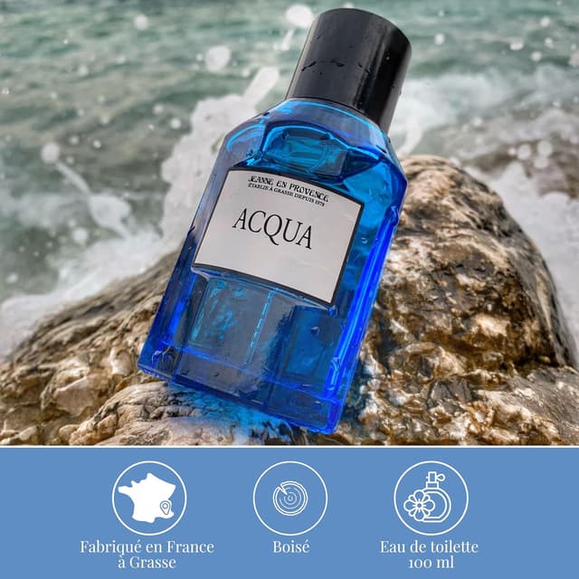 Detalle de Jeanne en Provence Acqua Herrenparfüm Eau de Toilette 100 ml Sprühflasche (hergestellt in Grasse)