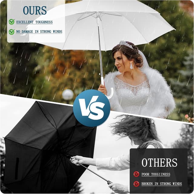 Thumbnail 4 de Profasion 8-Pack Wedding Umbrella set, Windproof ☂