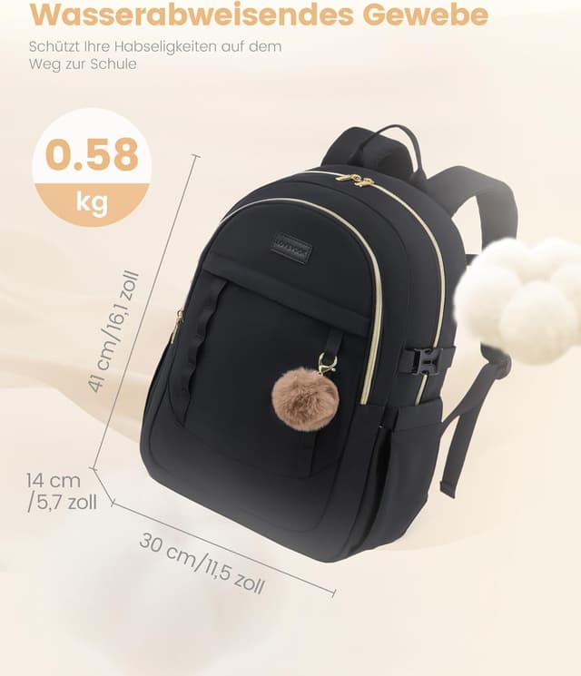 Thumbnail 4 de LOVEVOOK Rucksack Schulrucksack 33L đ