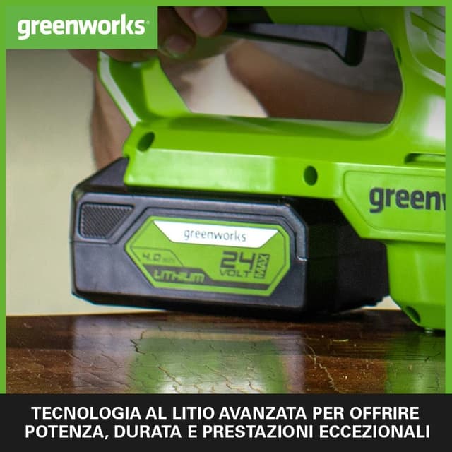 Detalle de Greenworks batteria 24V 4Ah con caricabatterie