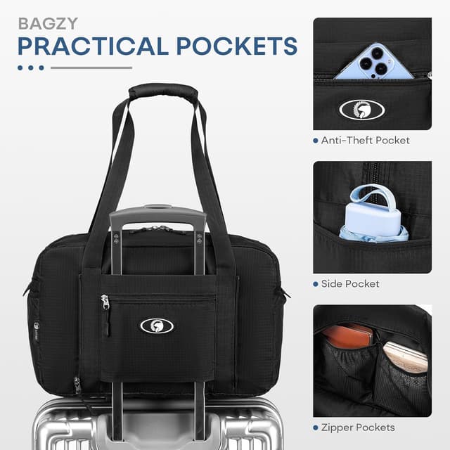 Detalle 2 de BAGZY borsone pieghevole da cabina 40x20x25 Ryanair