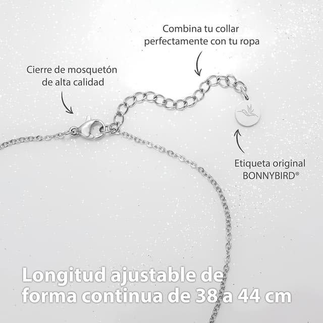 Thumbnail 4 de BONNYBIRD BonnyCoin Collar plata 38–44 cm