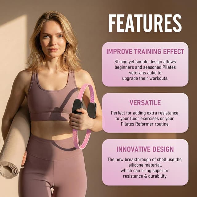 Thumbnail 3 de JKSHMYT Pilates Ring 14.5 inch kit