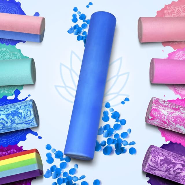 Detalle de Yes4All Rullo in schiuma EVA rigido per schiena e esercizi tondi (30/45/60/90 cm)