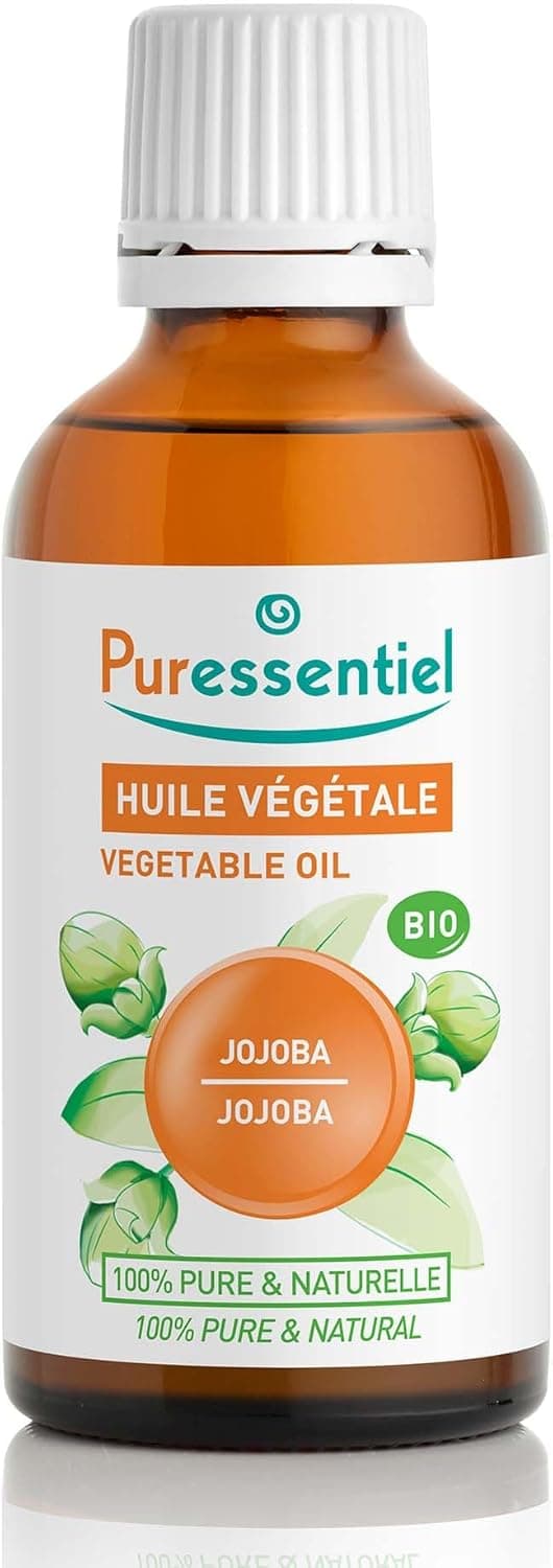 Detalle de Puressentiel Olio Vegetale di Jojoba Bio 100% puro (50 ml) – azione equilibrante, idratante e rigenerante