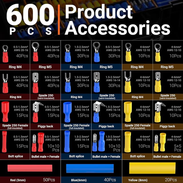 Thumbnail 3 de Preciva Pince à Sertir 600 pcs 🛠