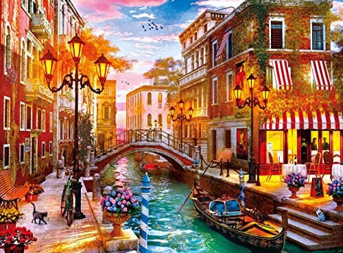 Detalle 2 de Clementoni 35063 Puzzle 500 piezas Atardecer en Venecia